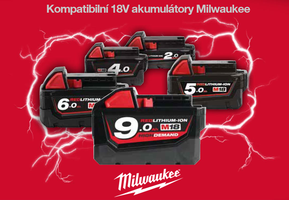 Akumulátory Milwaukee